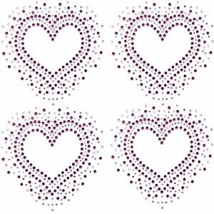 Hotfix Rhinestone Designs Hearts and Stars