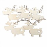 Wooden Deer Hanging Ornament