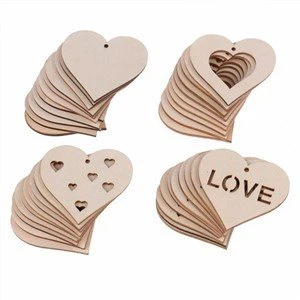 Wooden Heart Shapes for Crafts