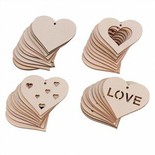 Wooden Heart Shapes for Crafts