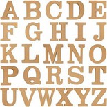 Wooden Letters and Shapes