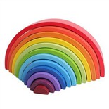 Wooden Rainbow Stacker Toy